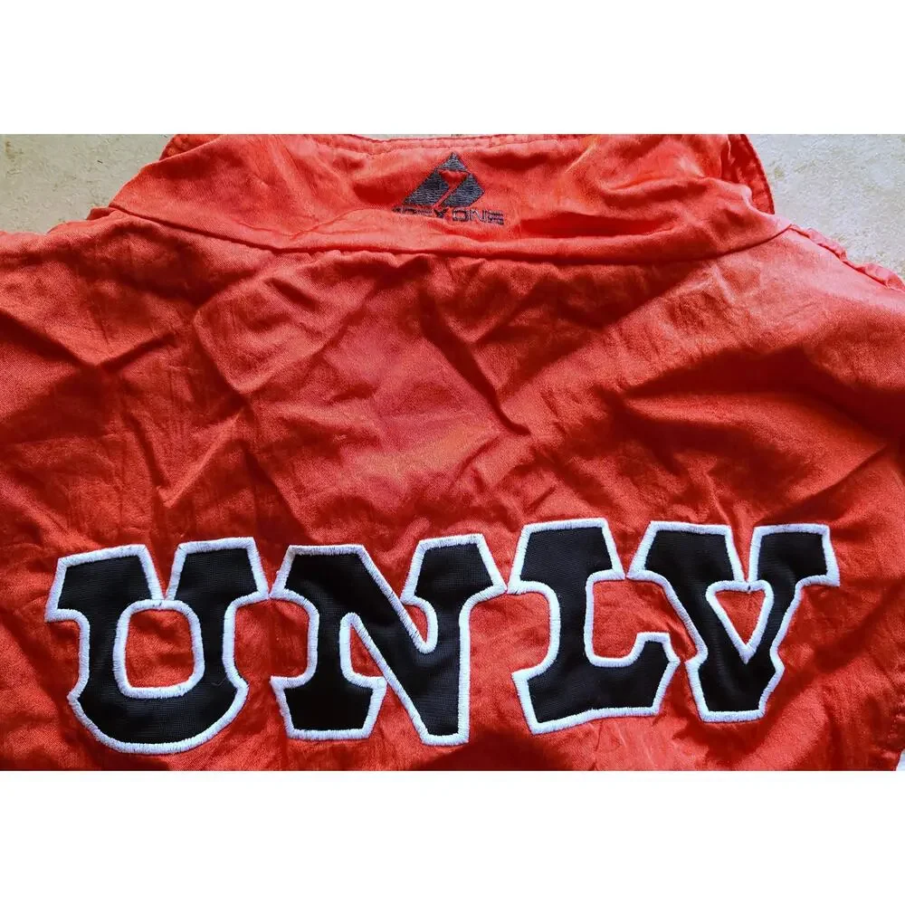 UNLV Rebels 90s APEX puffer jacket L red black NCAA University vtg Runnin Vegas - Picture 4 of 6